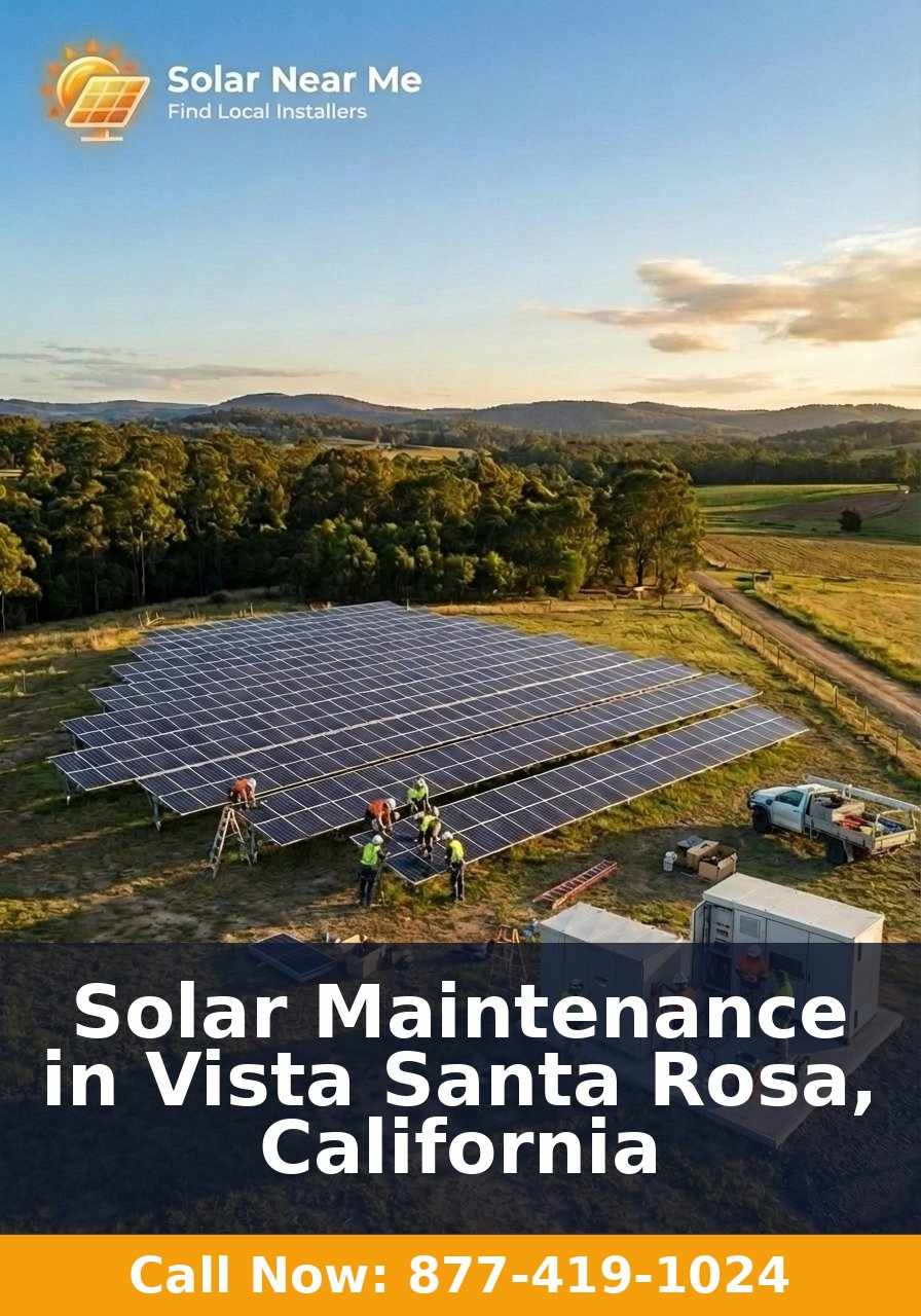 Solar Maintenance in Vista Santa Rosa, California