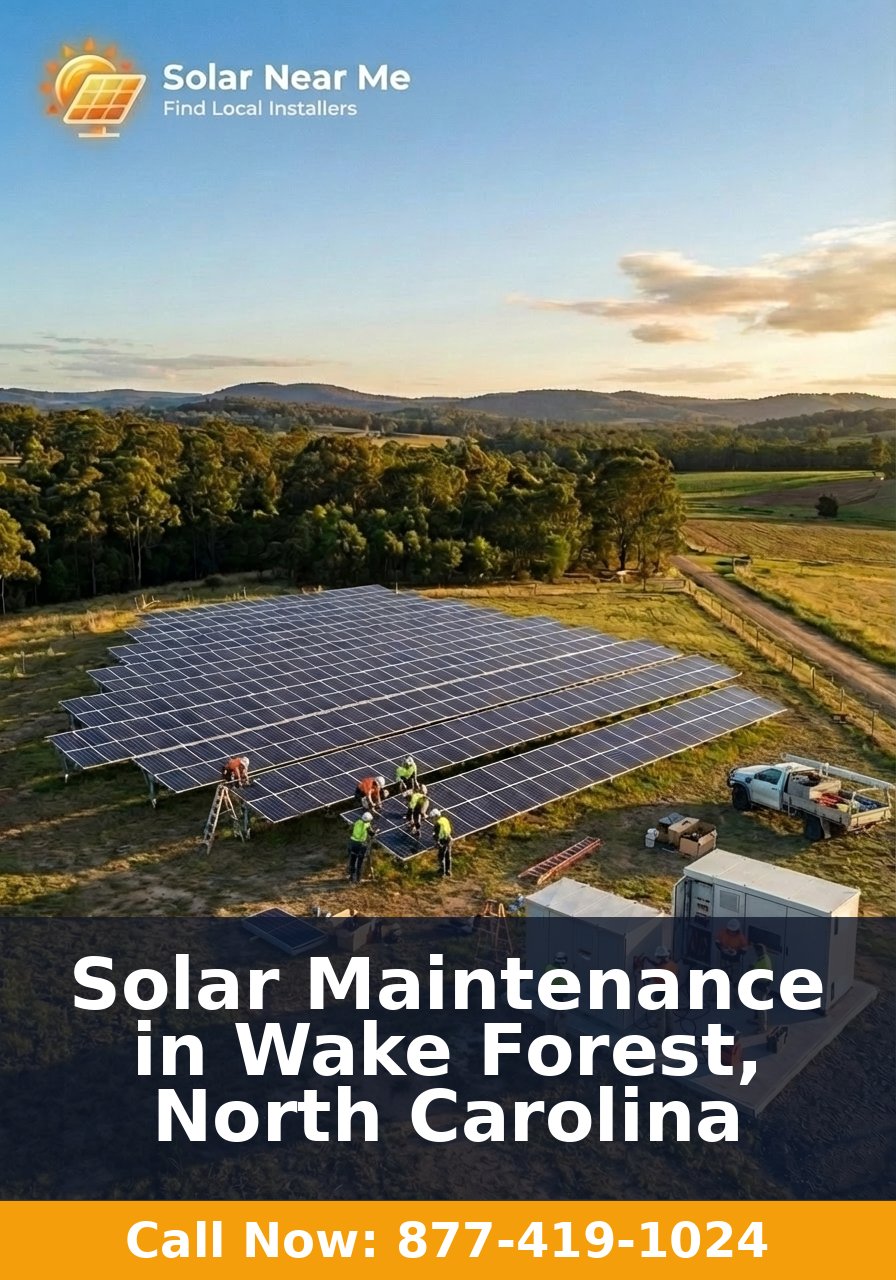 Solar Maintenance in Wake Forest, North Carolina