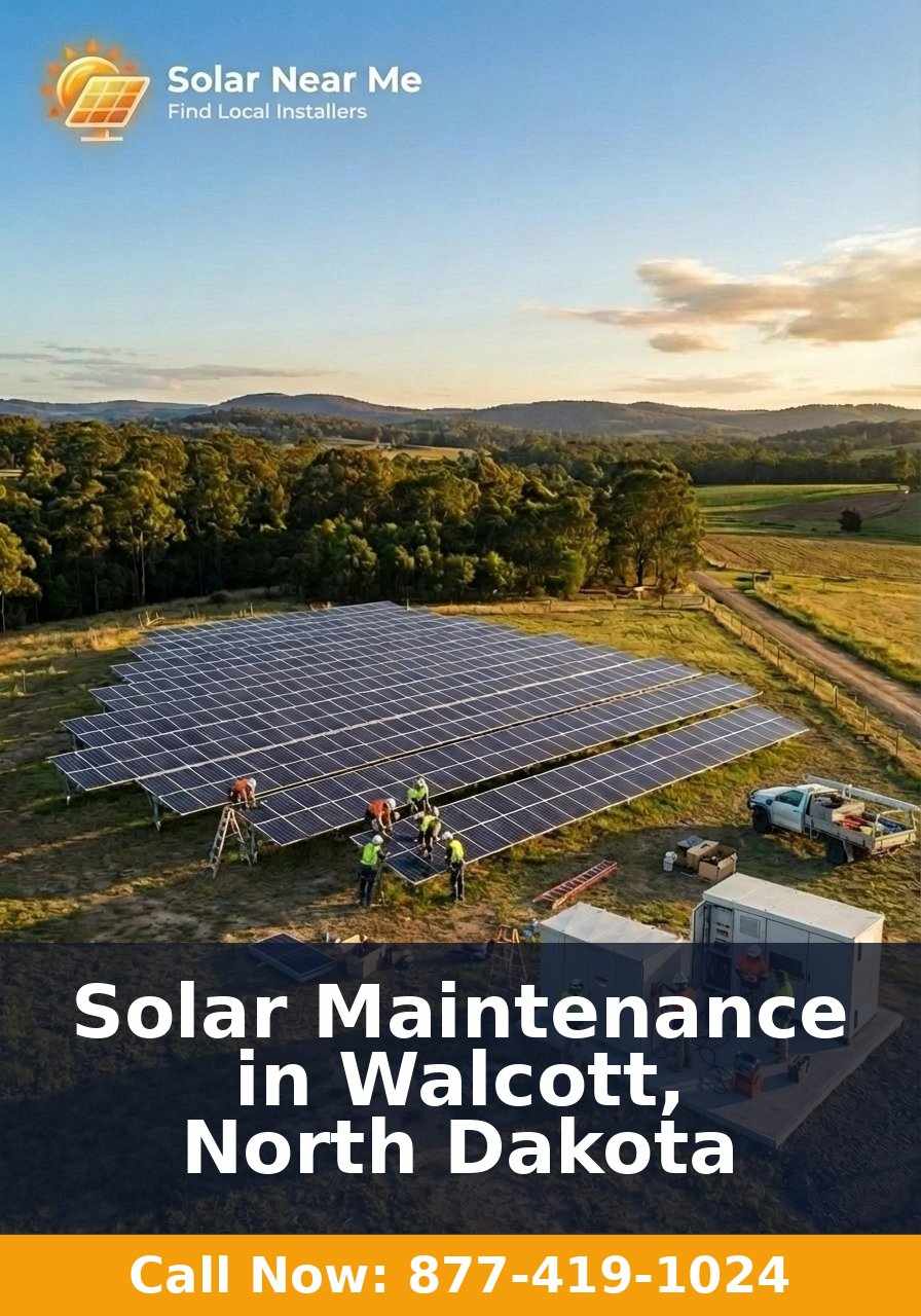 Solar Maintenance in Walcott, North Dakota