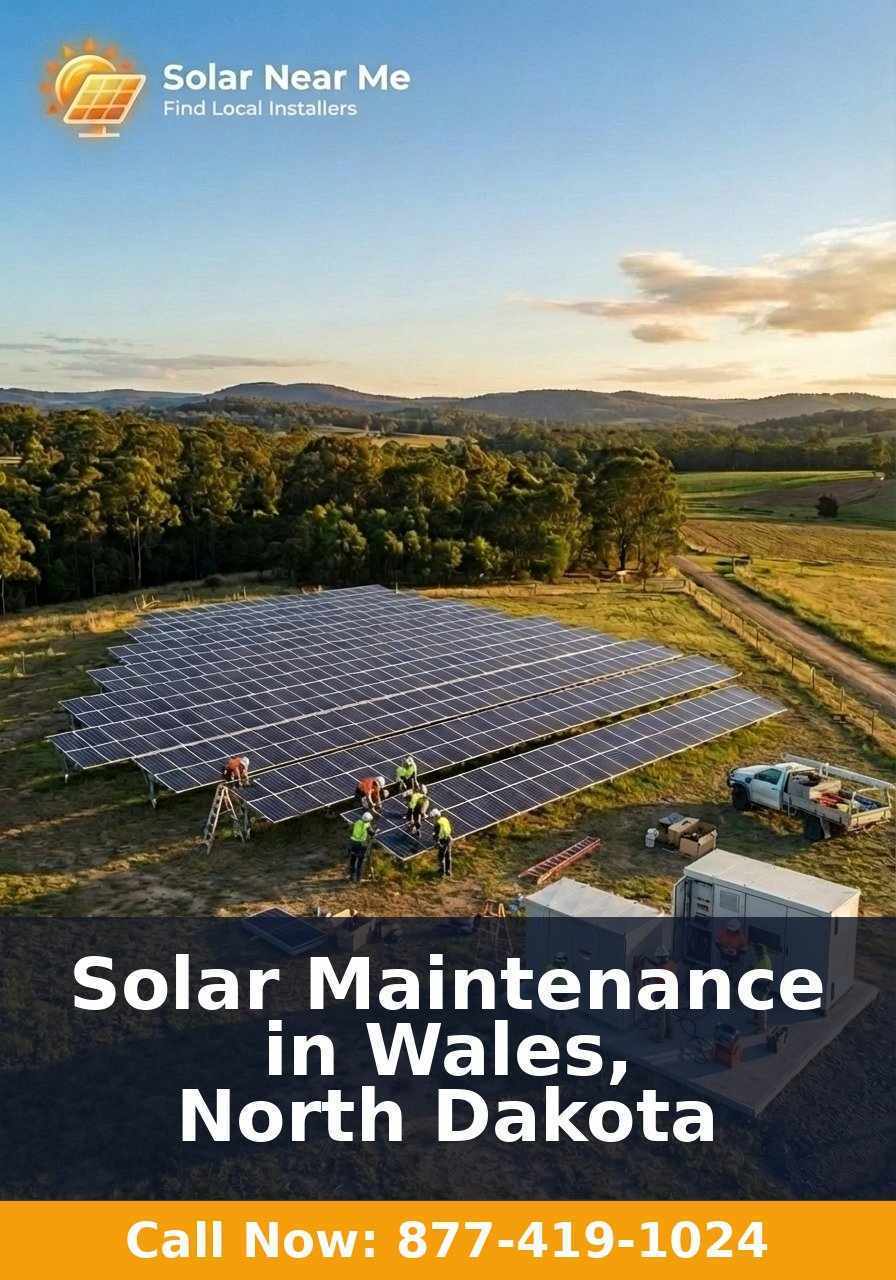 Solar Maintenance in Wales, North Dakota