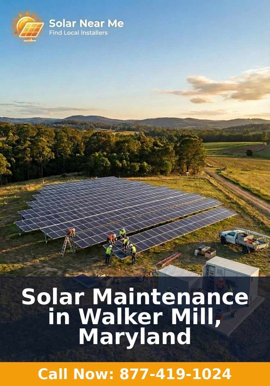 Solar Maintenance in Walker Mill, Maryland