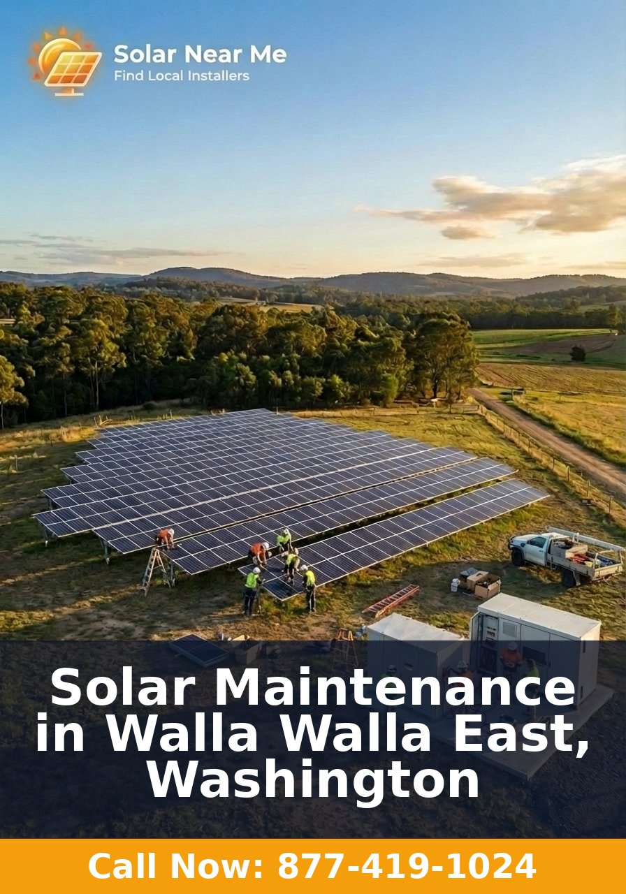 Solar Maintenance in Walla Walla East, Washington