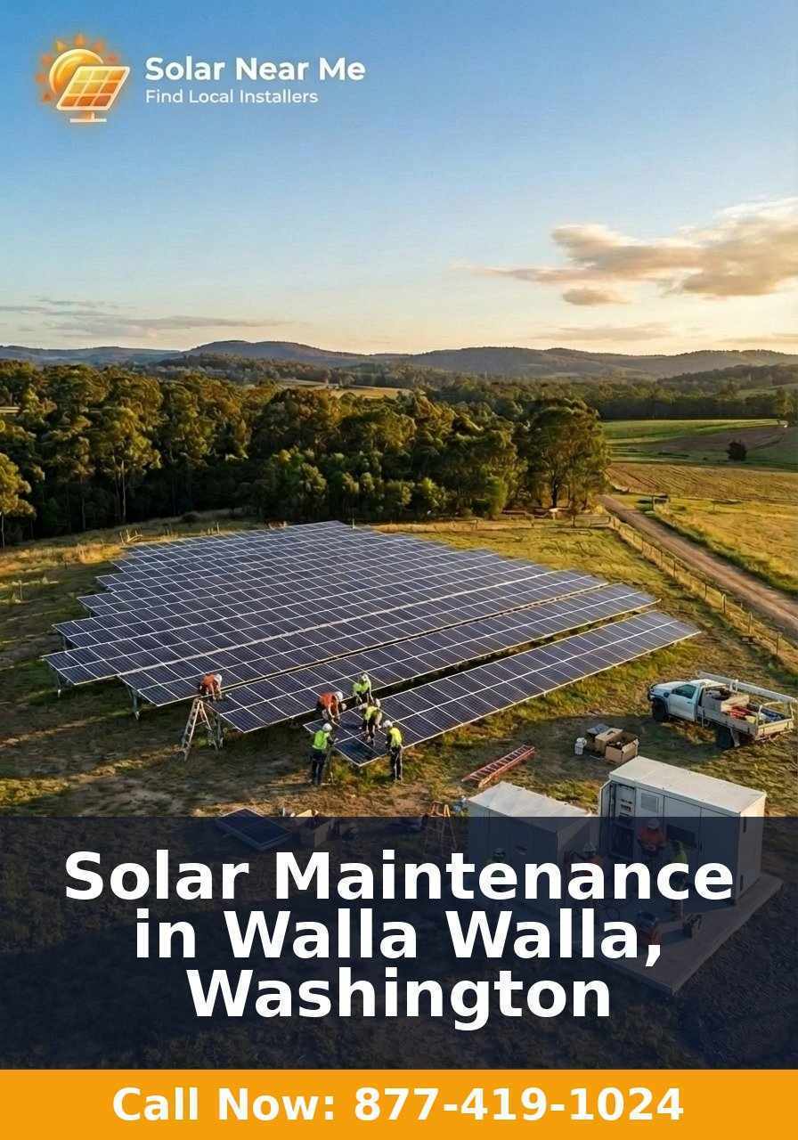 Solar Maintenance in Walla Walla, Washington
