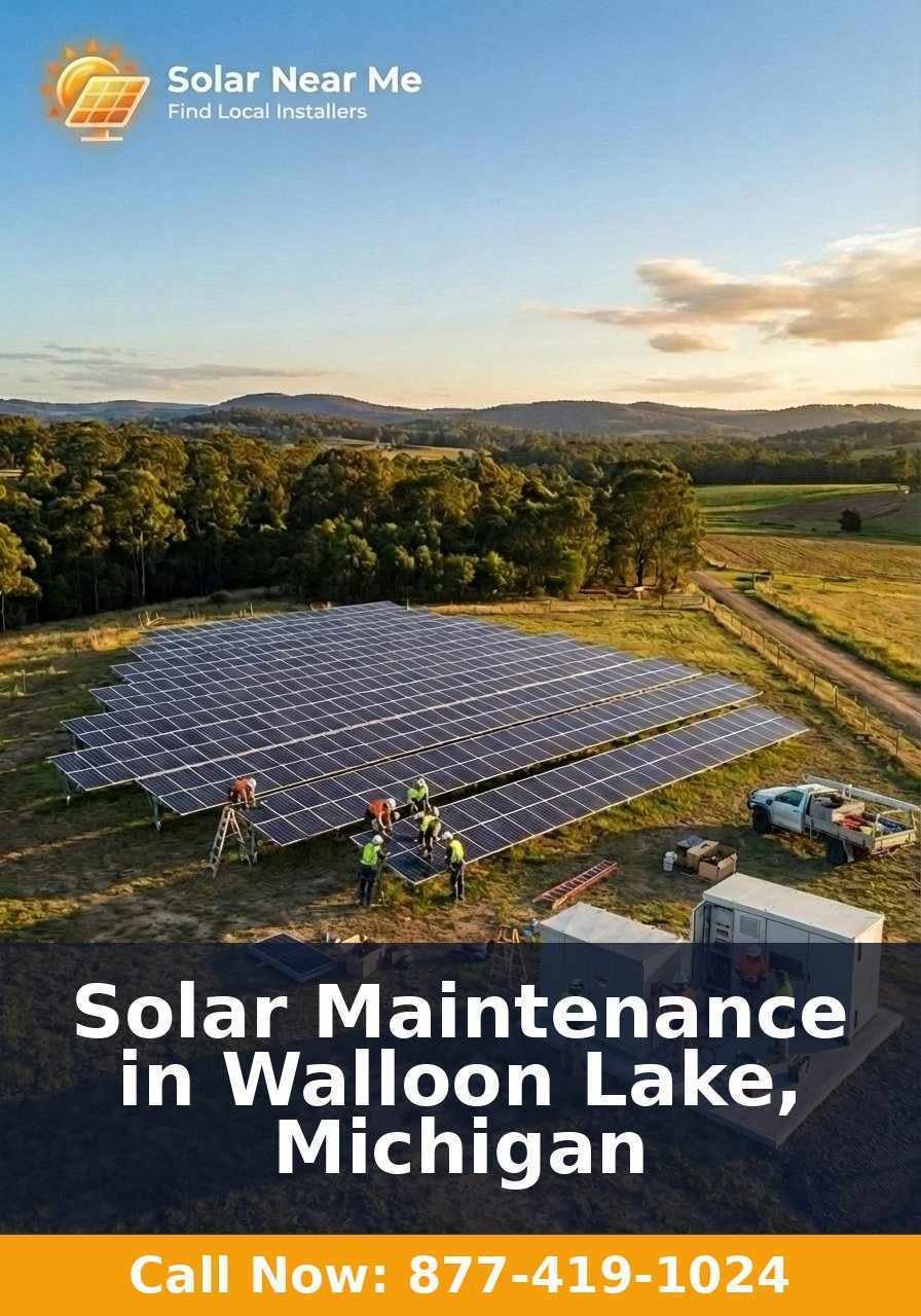 Solar Maintenance in Walloon Lake, Michigan