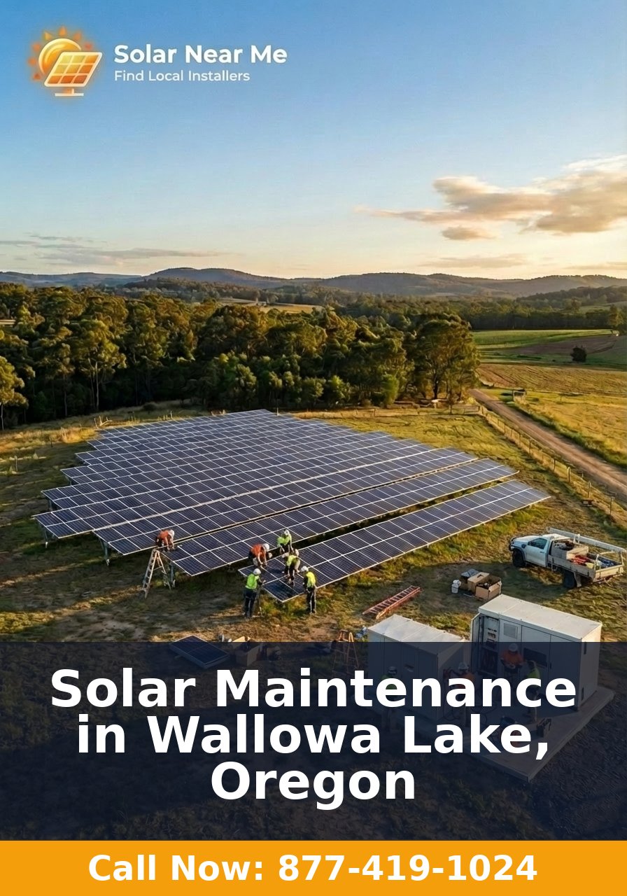 Solar Maintenance in Wallowa Lake, Oregon