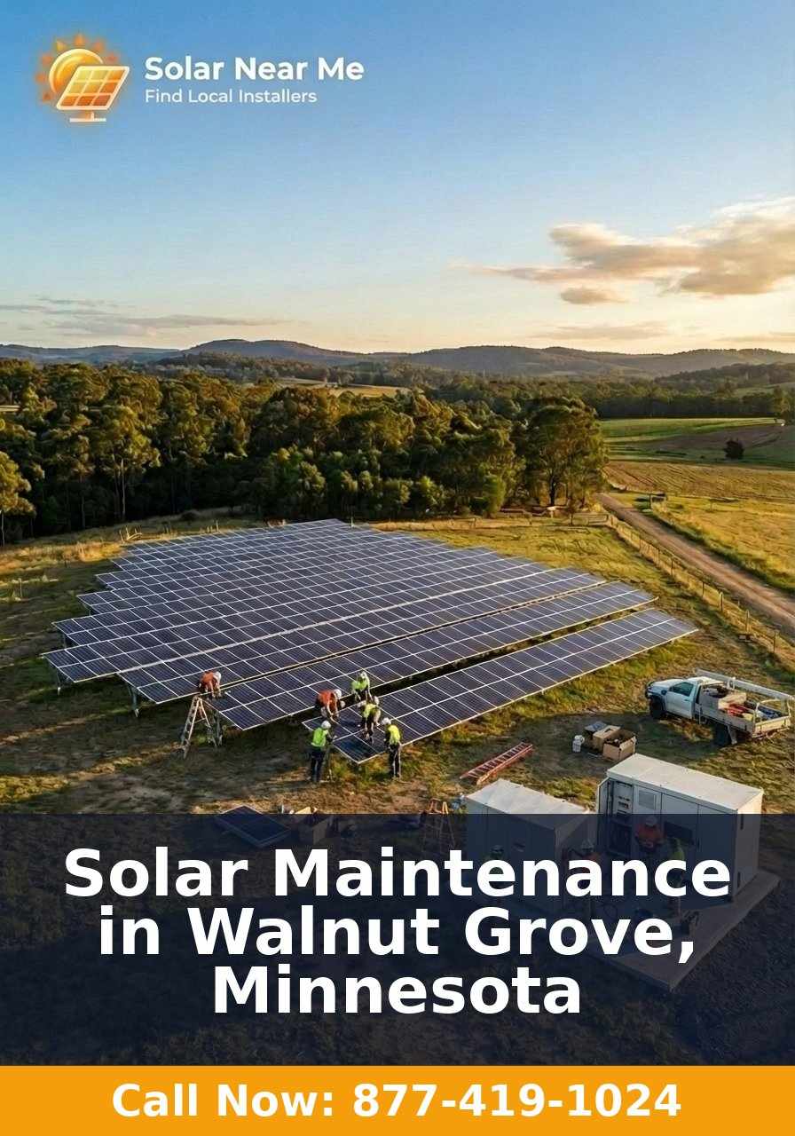 Solar Maintenance in Walnut Grove, Minnesota