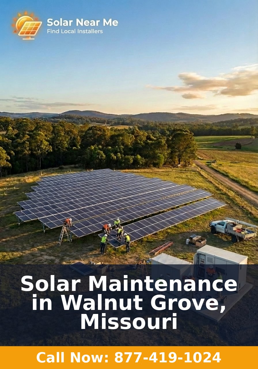 Solar Maintenance in Walnut Grove, Missouri