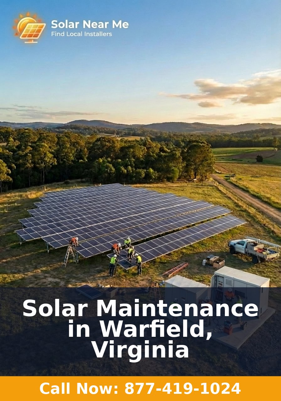 Solar Maintenance in Warfield, Virginia