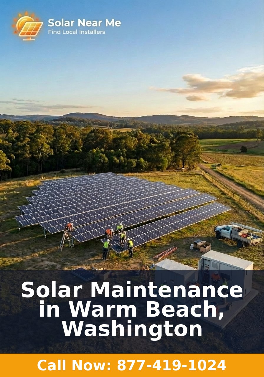 Solar Maintenance in Warm Beach, Washington