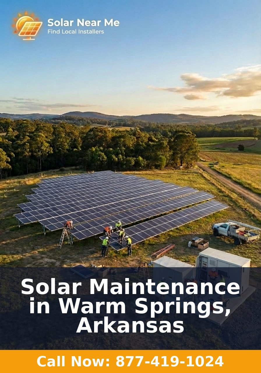 Solar Maintenance in Warm Springs, Arkansas