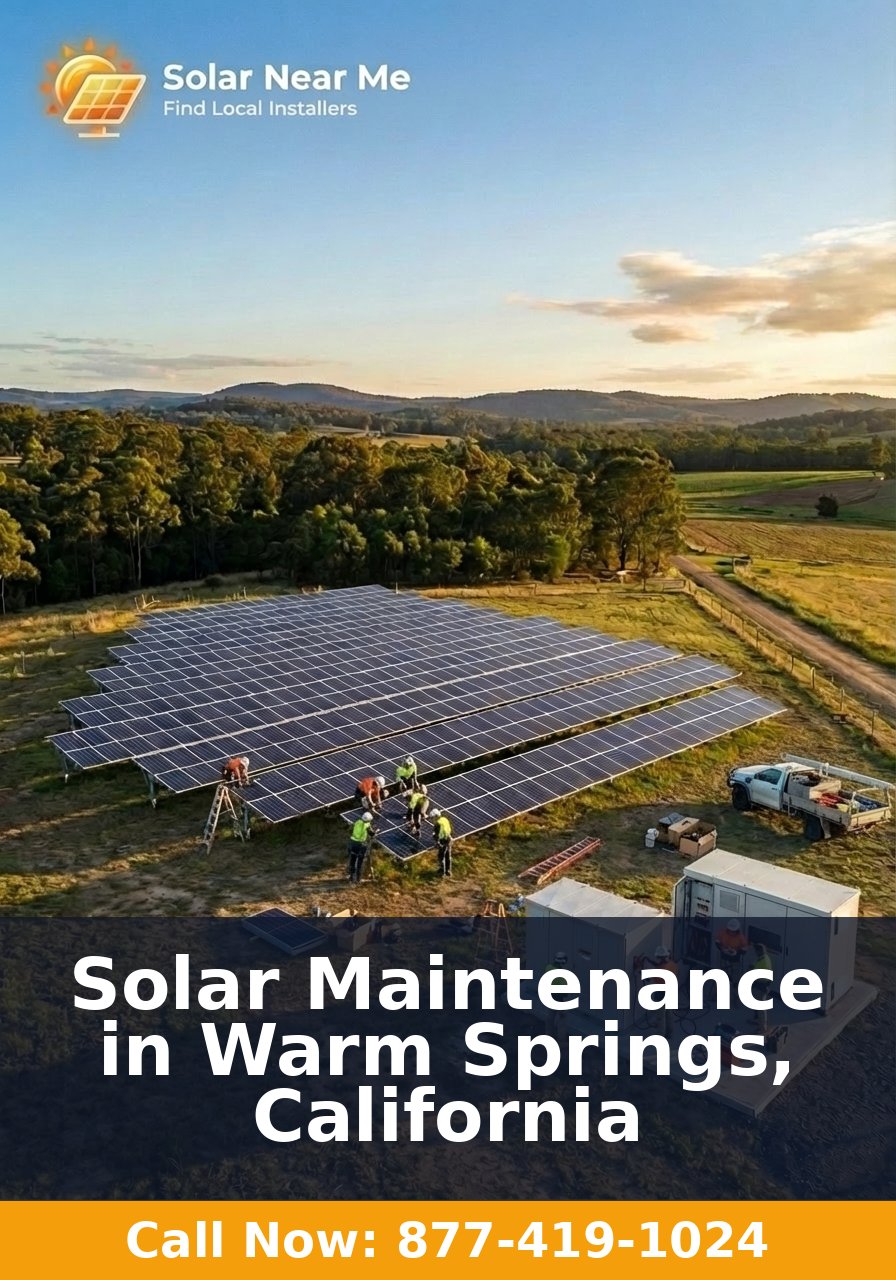 Solar Maintenance in Warm Springs, California