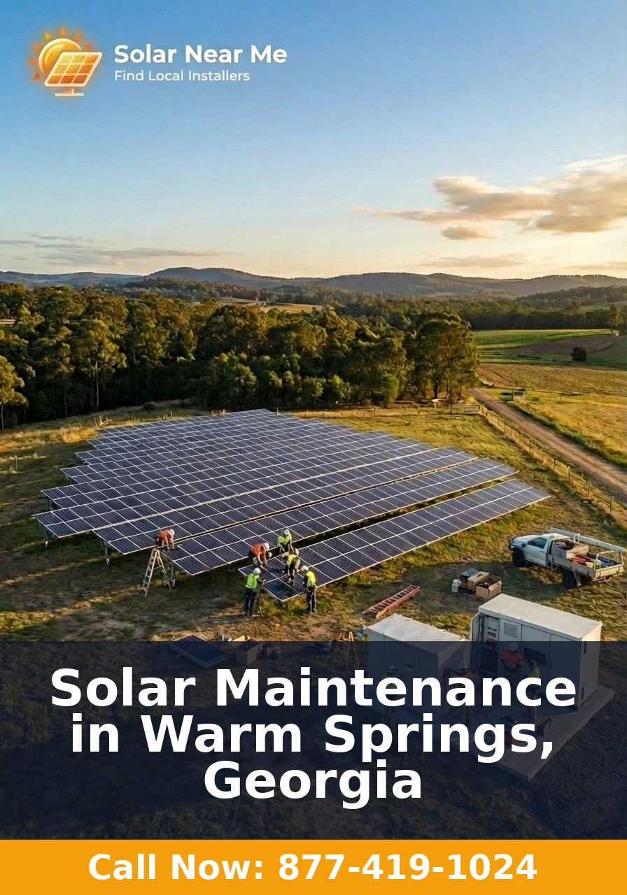Solar Maintenance in Warm Springs, Georgia