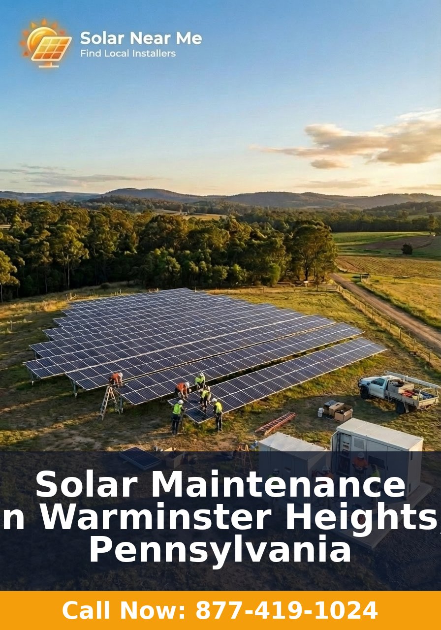 Solar Maintenance in Warminster Heights, Pennsylvania