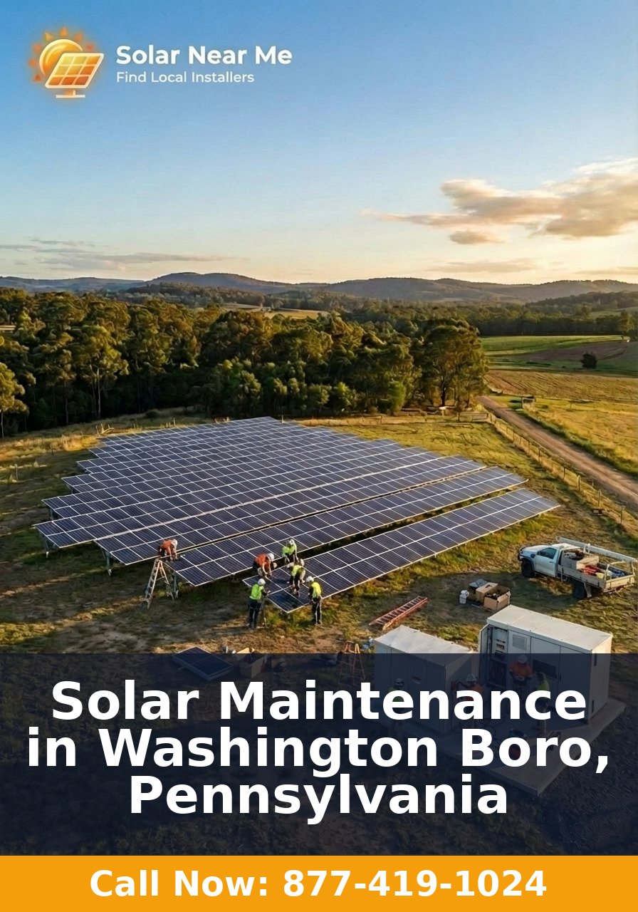 Solar Maintenance in Washington Boro, Pennsylvania