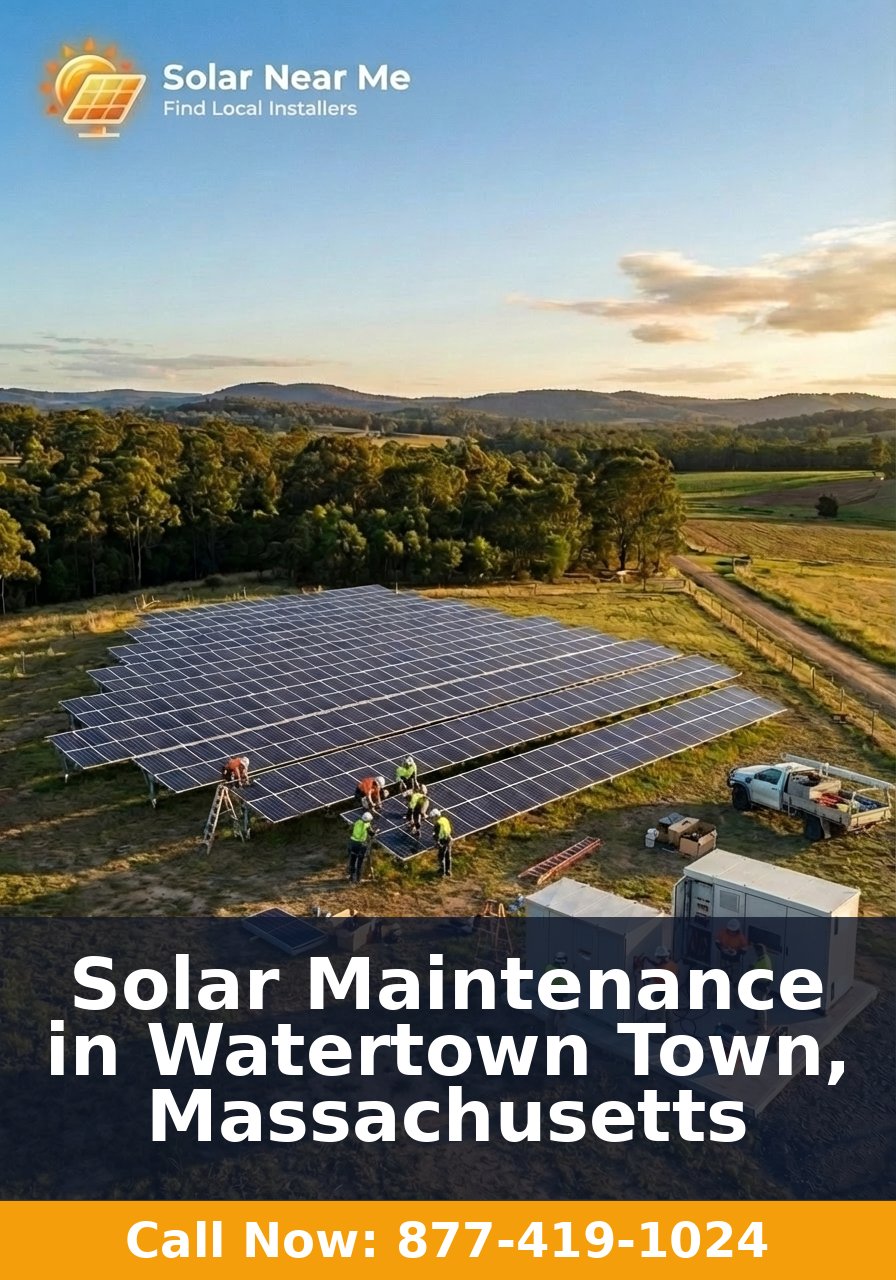 Solar Maintenance in Watertown Town, Massachusetts