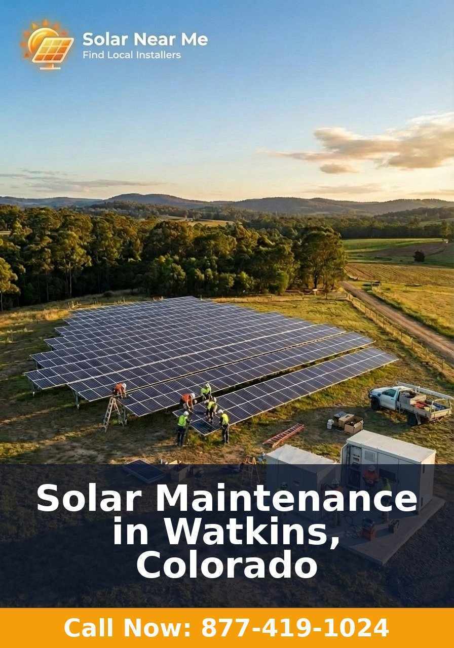 Solar Maintenance in Watkins, Colorado