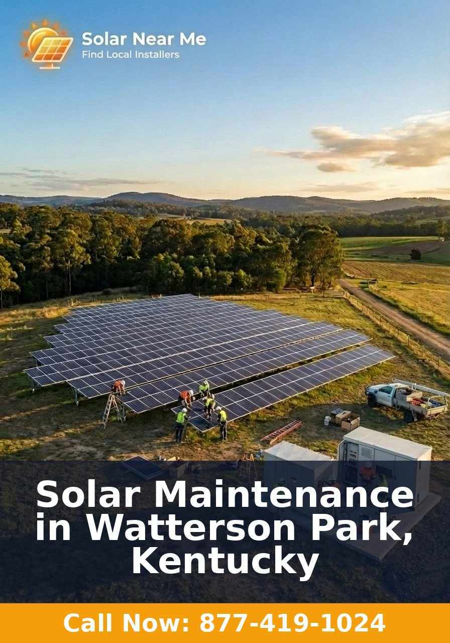 Solar Maintenance in Watterson Park, Kentucky