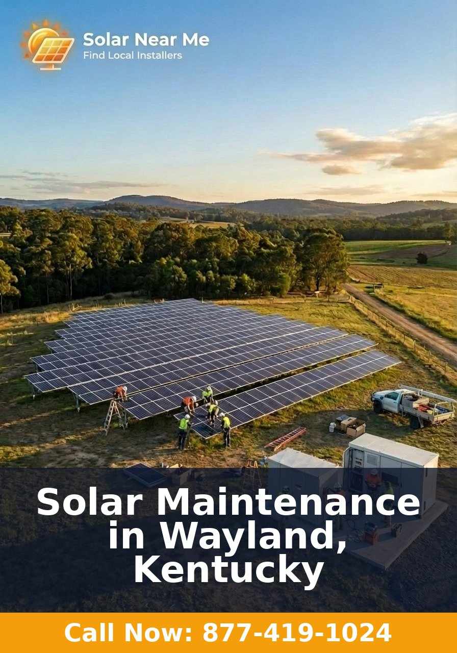 Solar Maintenance in Wayland, Kentucky