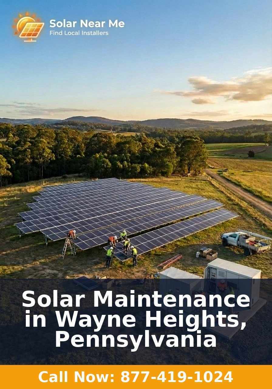 Solar Maintenance in Wayne Heights, Pennsylvania