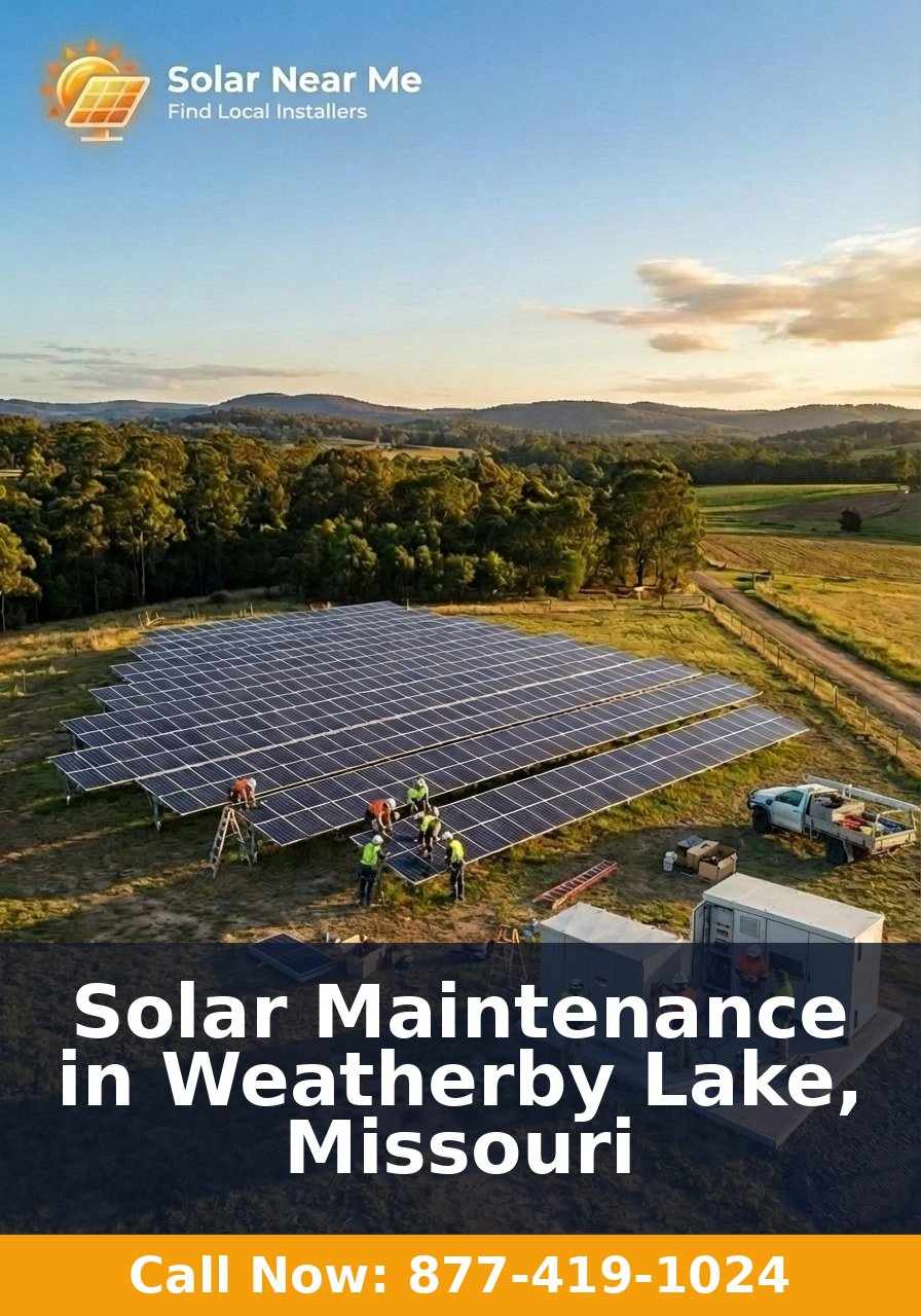 Solar Maintenance in Weatherby Lake, Missouri