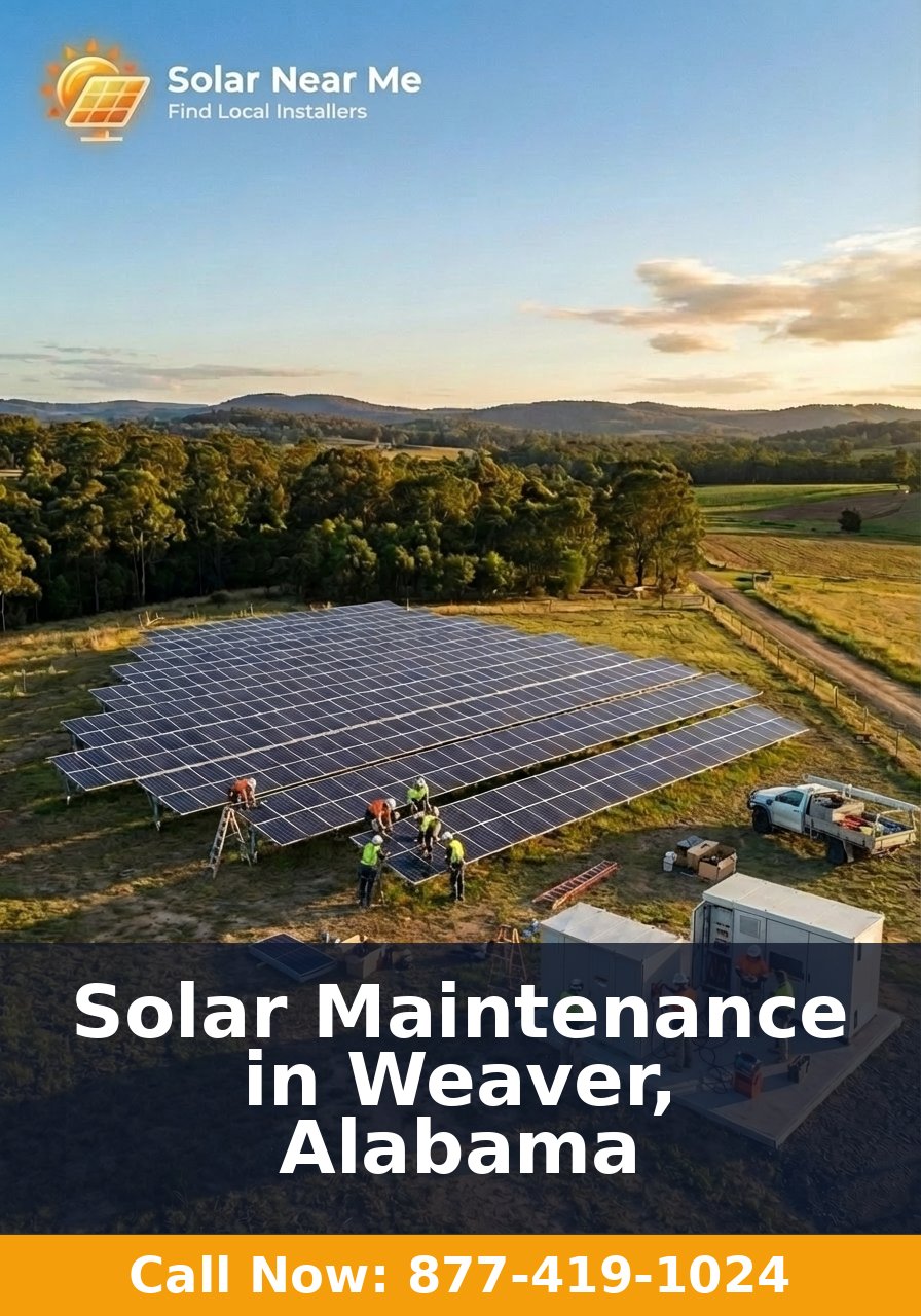 Solar Maintenance in Weaver, Alabama
