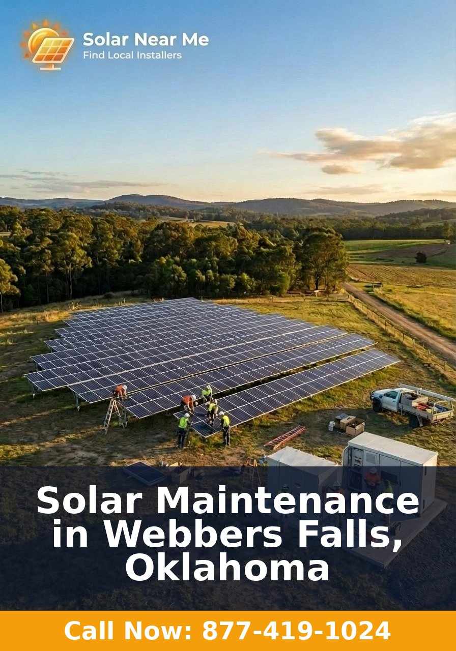 Solar Maintenance in Webbers Falls, Oklahoma