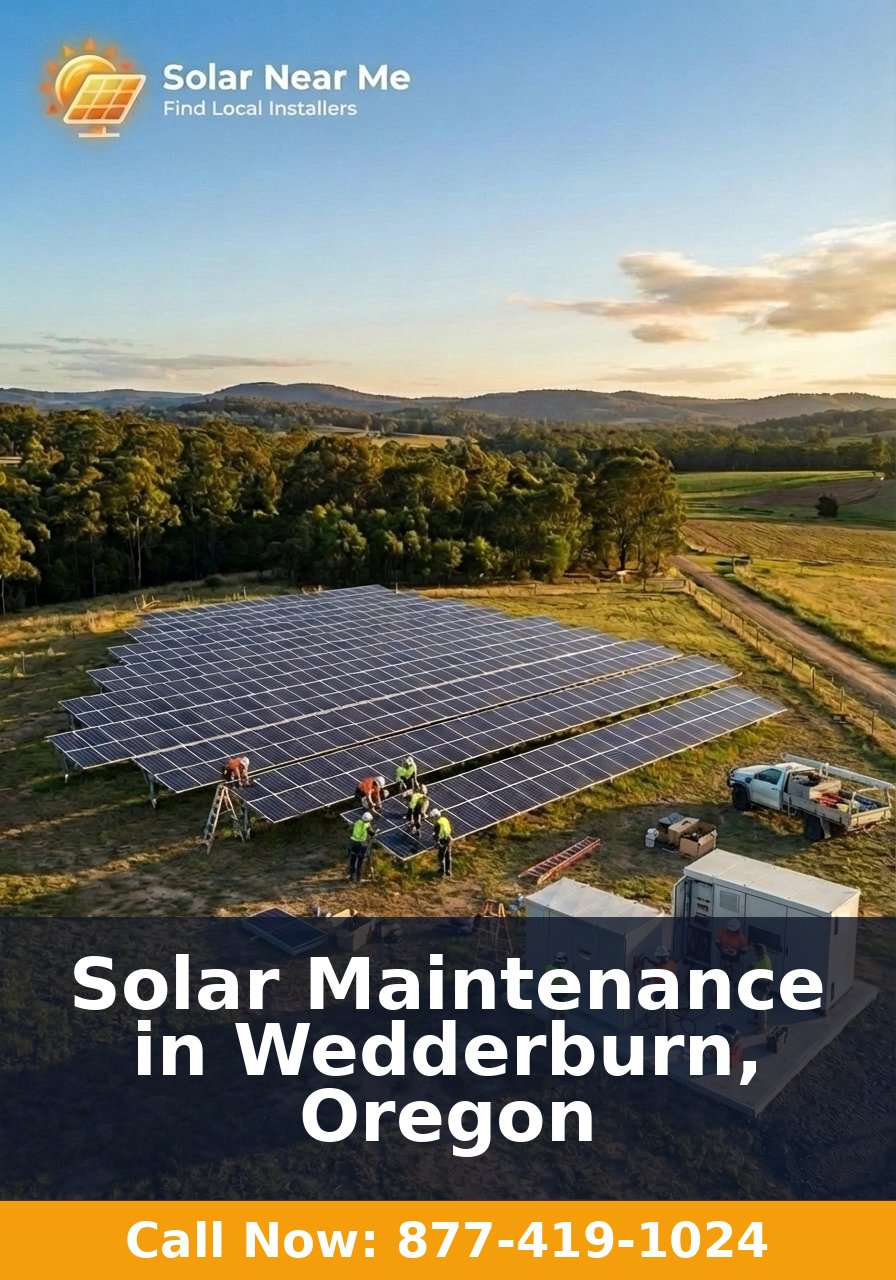 Solar Maintenance in Wedderburn, Oregon
