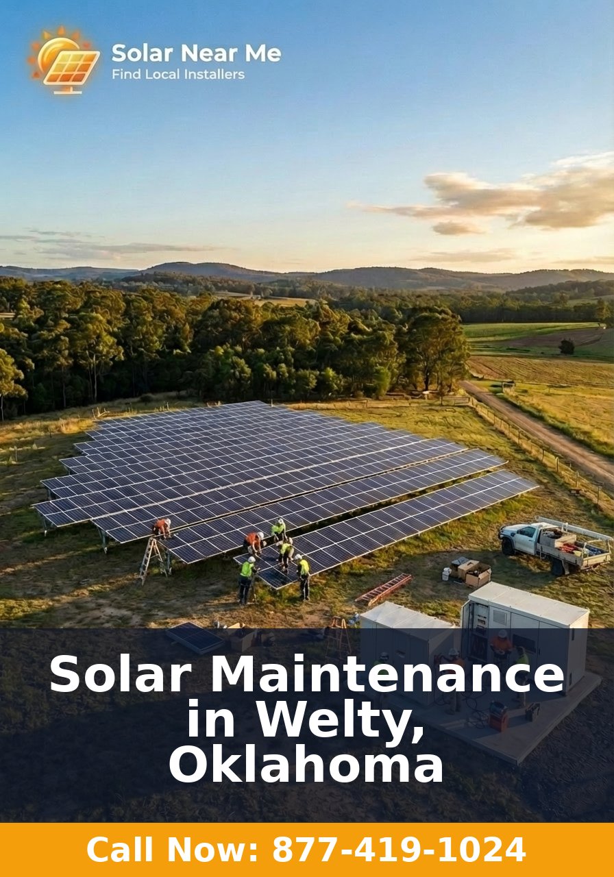 Solar Maintenance in Welty, Oklahoma