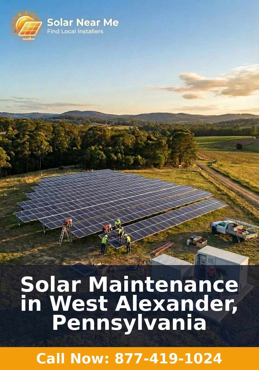 Solar Maintenance in West Alexander, Pennsylvania