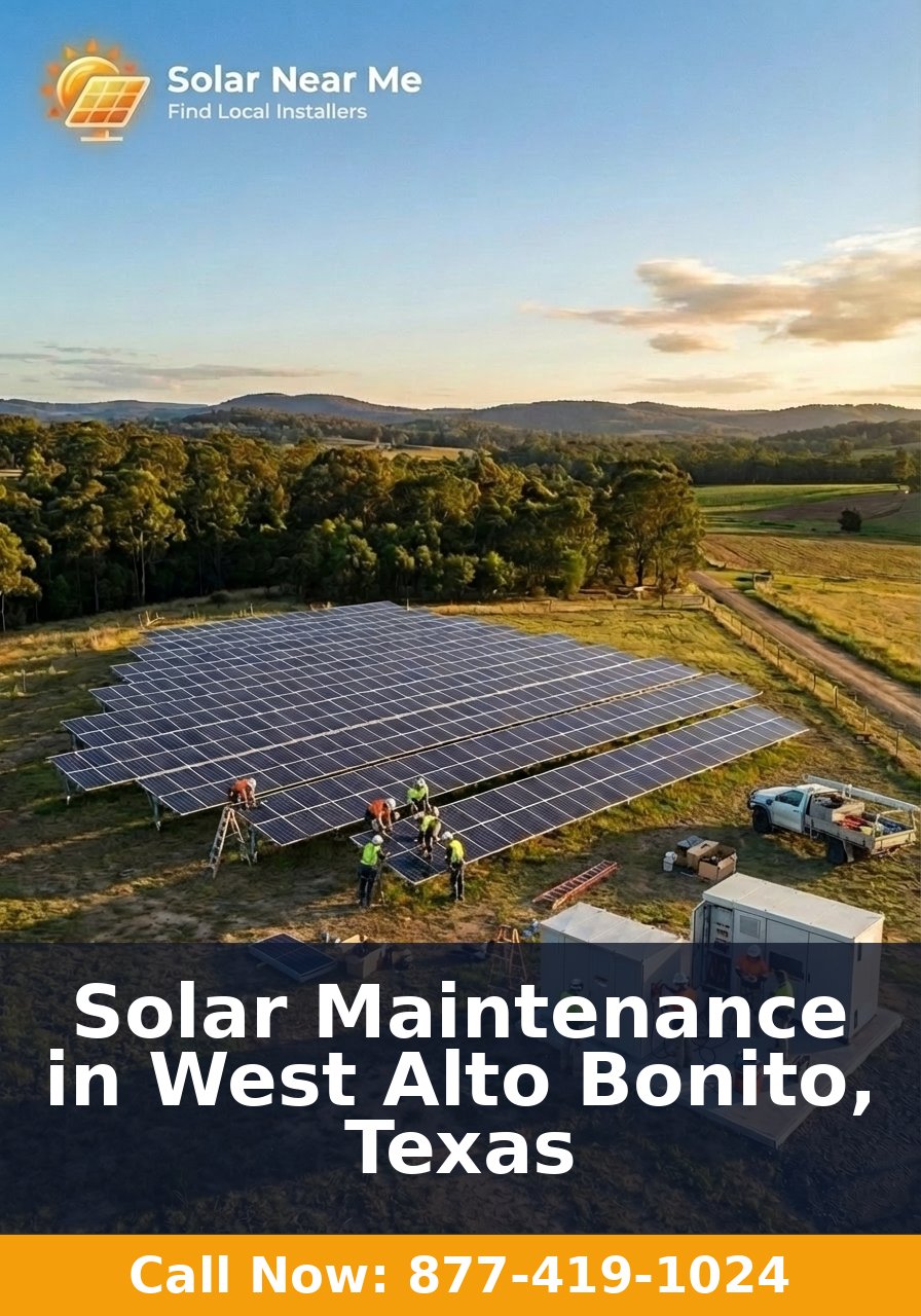 Solar Maintenance in West Alto Bonito, Texas