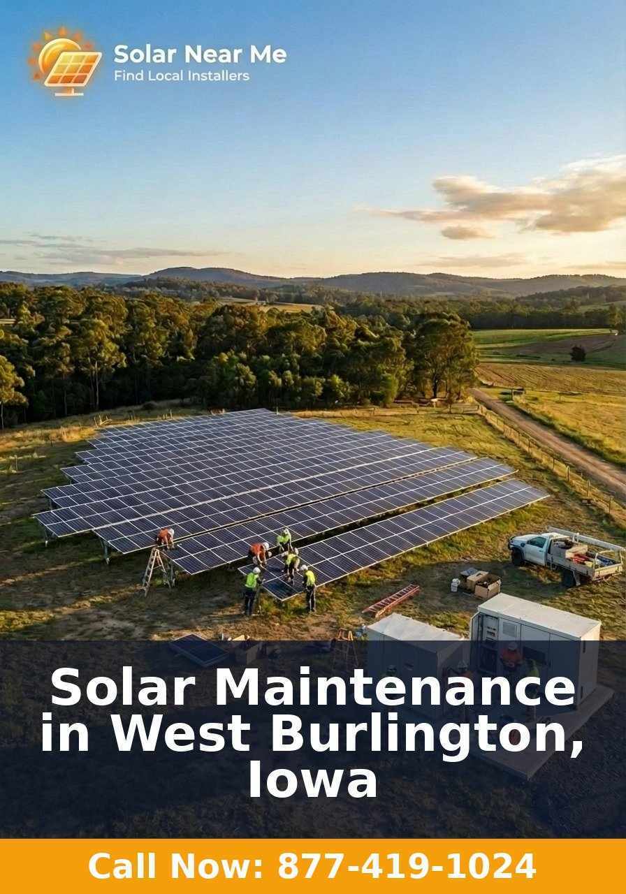 Solar Maintenance in West Burlington, Iowa