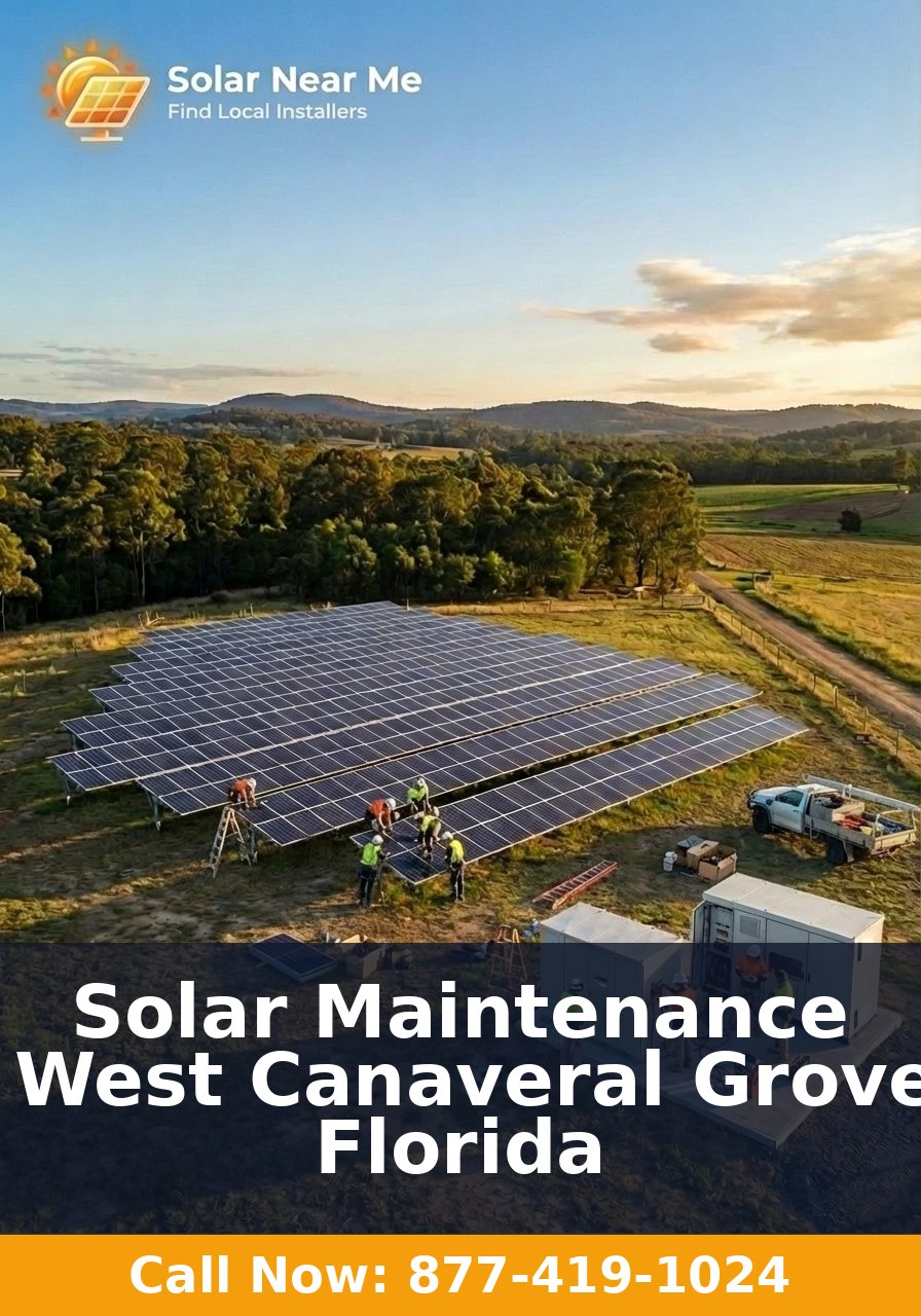 Solar Maintenance in West Canaveral Groves, Florida