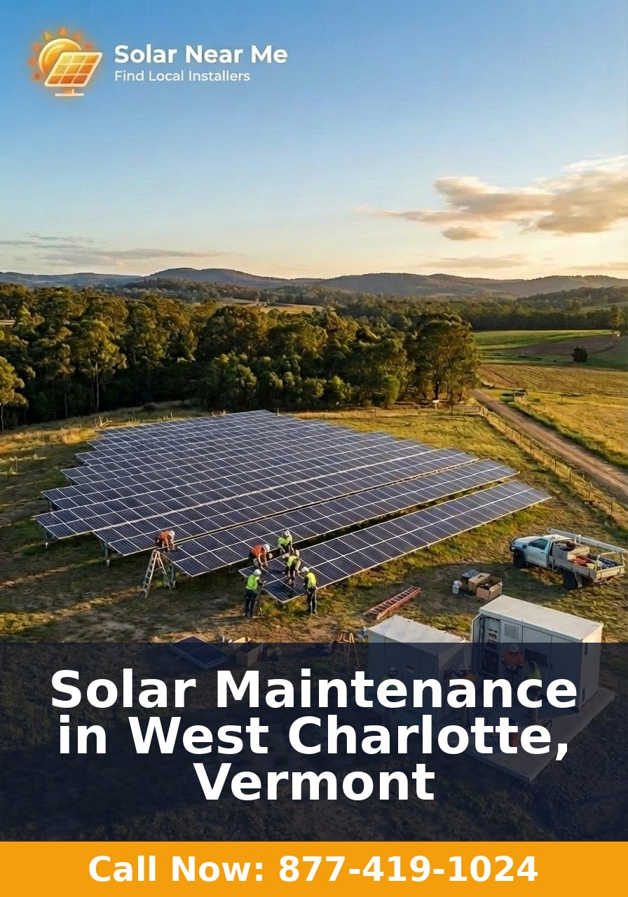Solar Maintenance in West Charlotte, Vermont