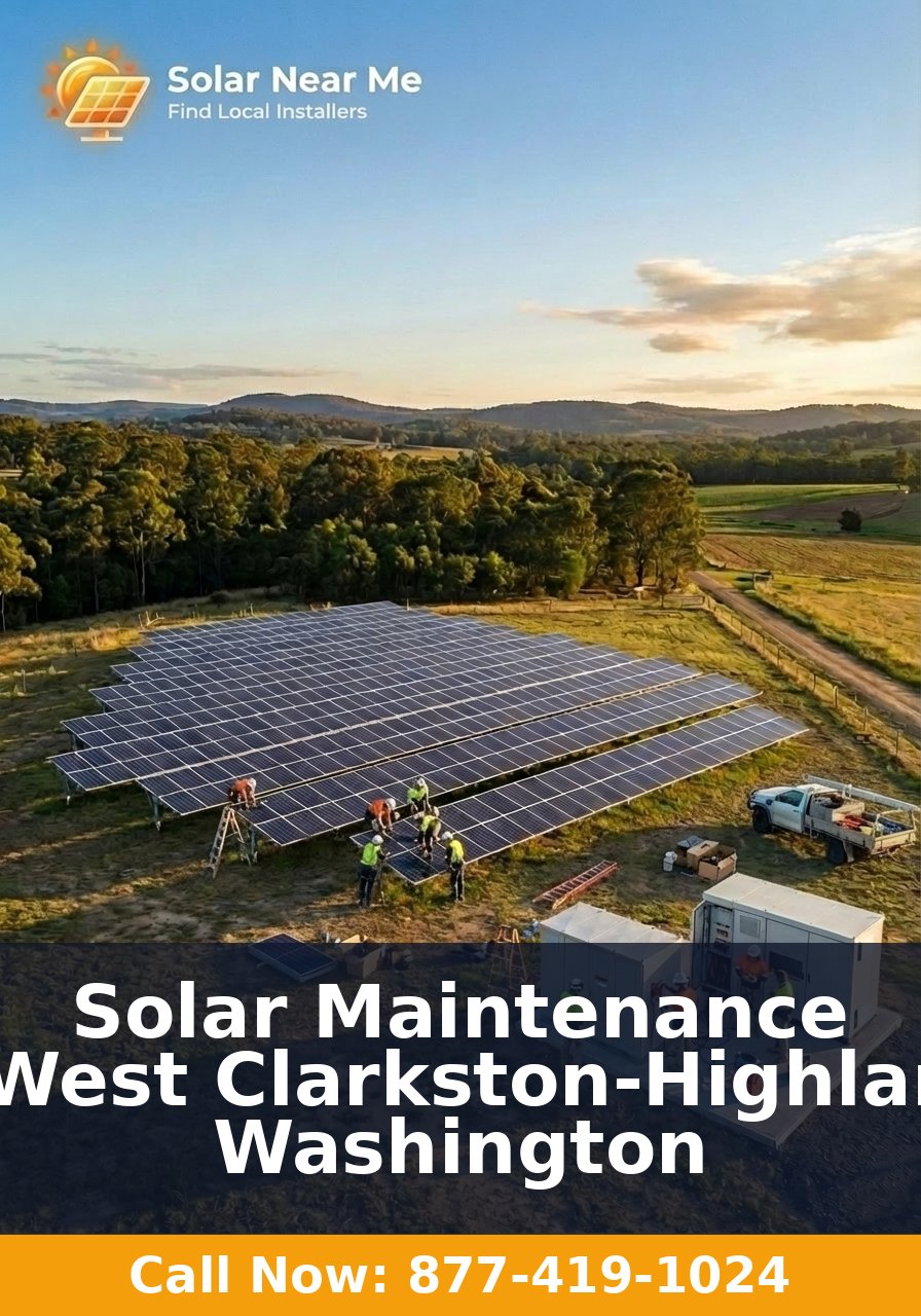 Solar Maintenance in West Clarkston-Highland, Washington