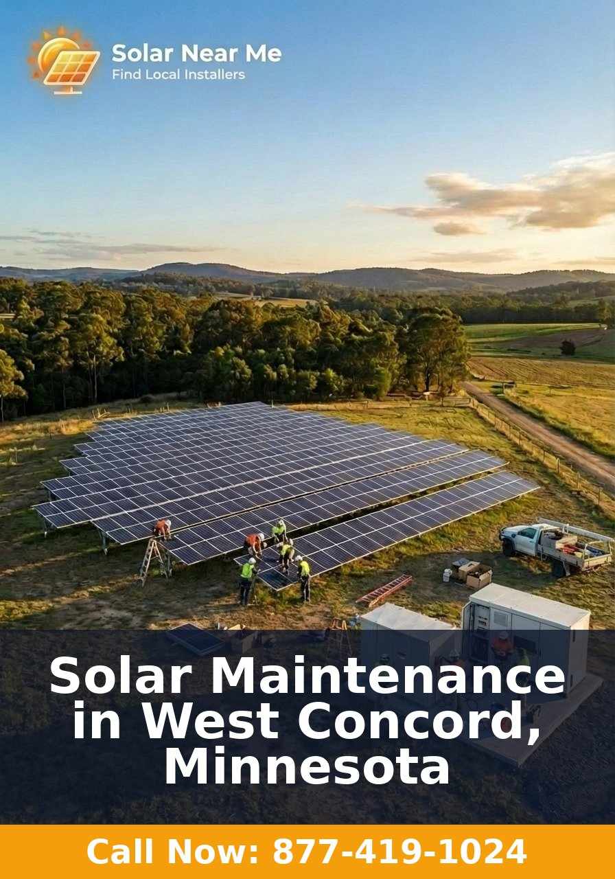 Solar Maintenance in West Concord, Minnesota
