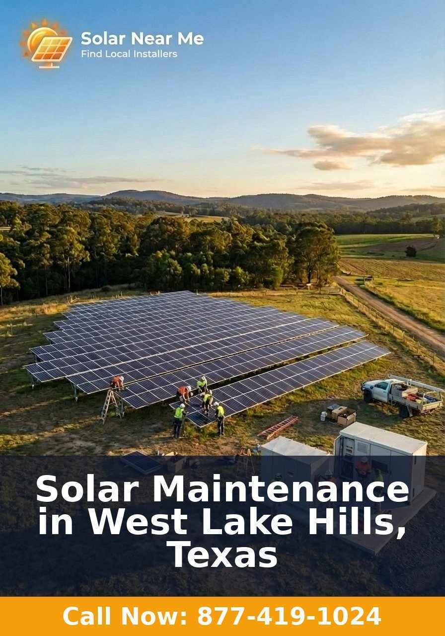 Solar Maintenance in West Lake Hills, Texas