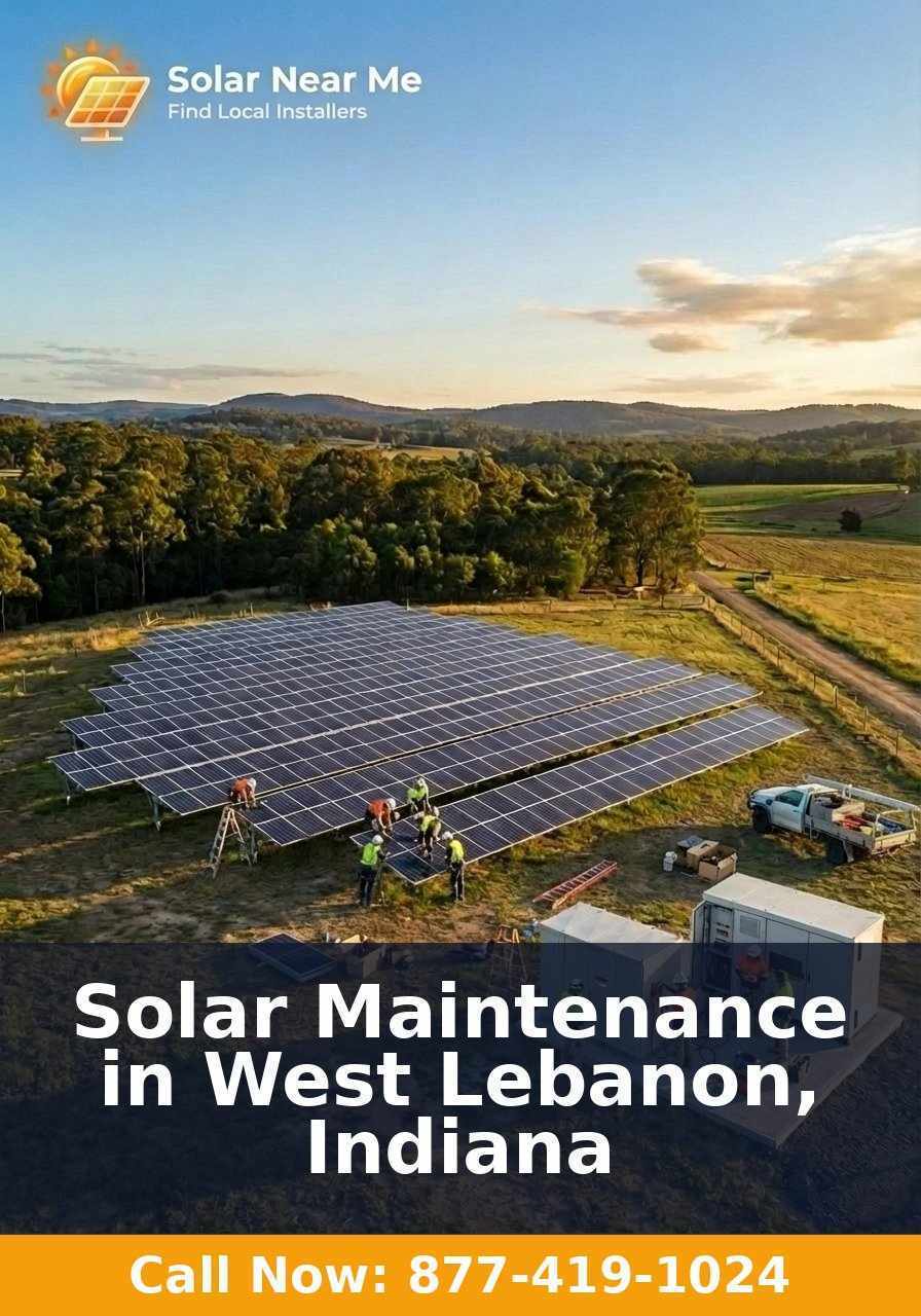 Solar Maintenance in West Lebanon, Indiana
