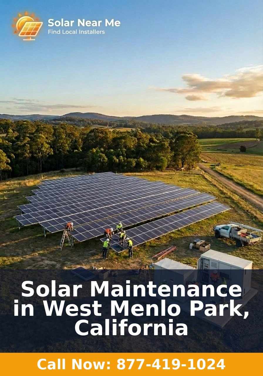 Solar Maintenance in West Menlo Park, California