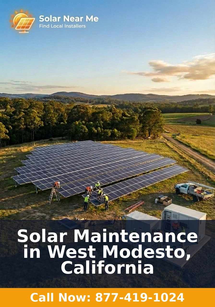 Solar Maintenance in West Modesto, California