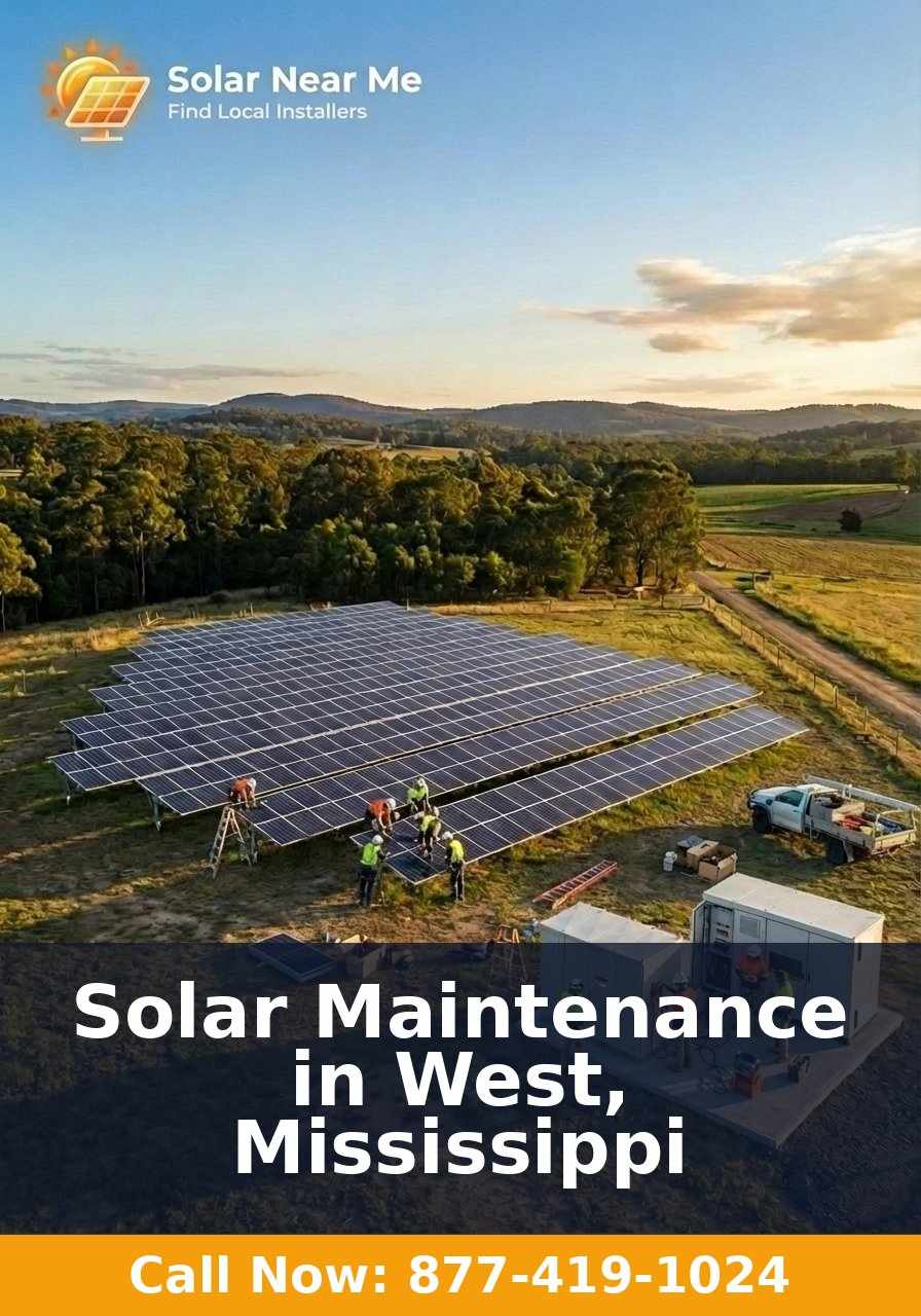 Solar Maintenance in West, Mississippi