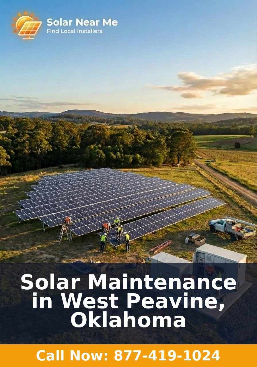 Solar Maintenance in West Peavine, Oklahoma