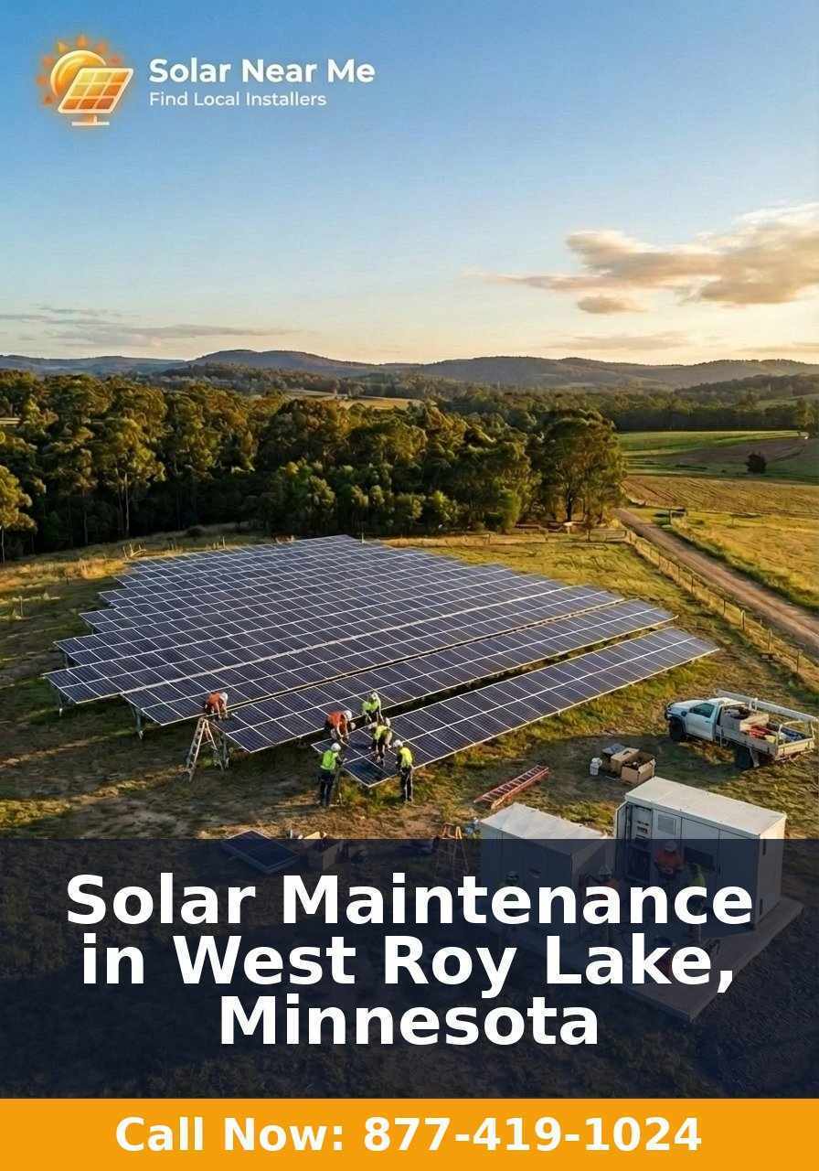 Solar Maintenance in West Roy Lake, Minnesota
