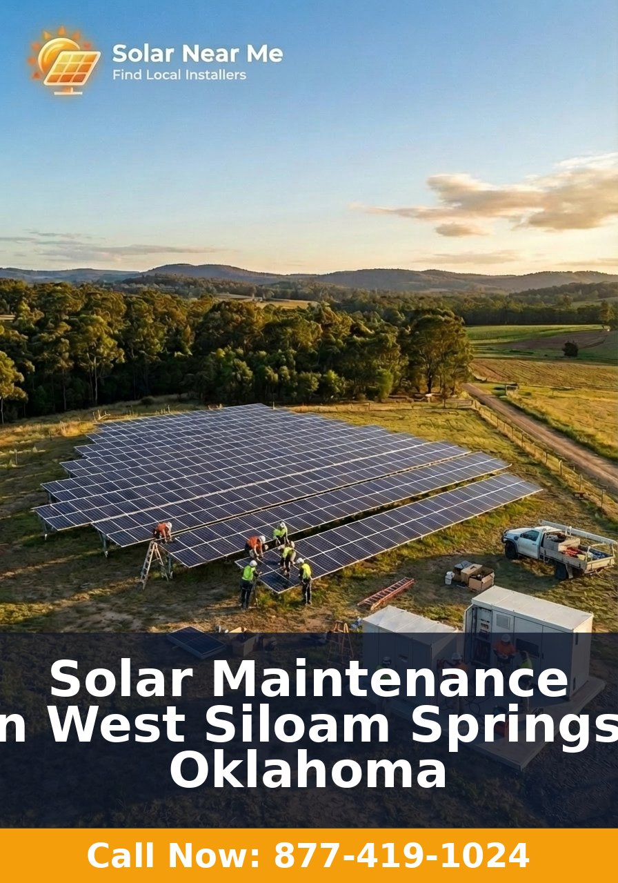 Solar Maintenance in West Siloam Springs, Oklahoma