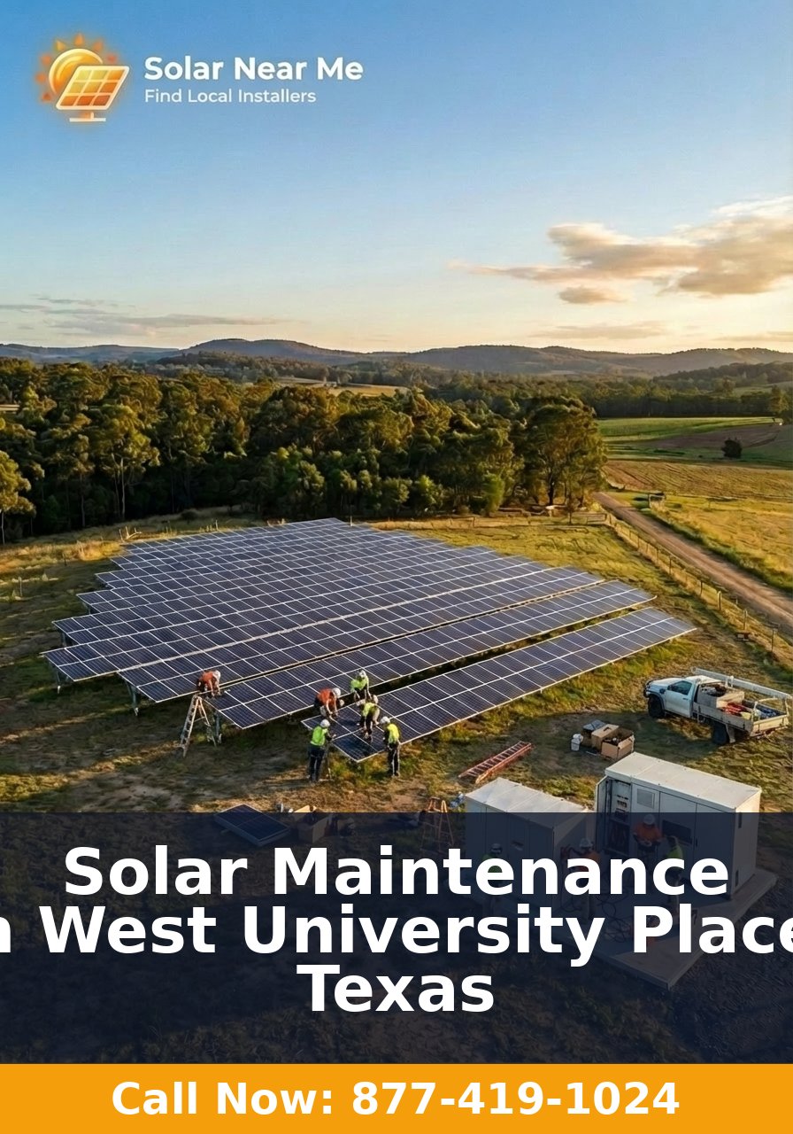 Solar Maintenance in West University Place, Texas