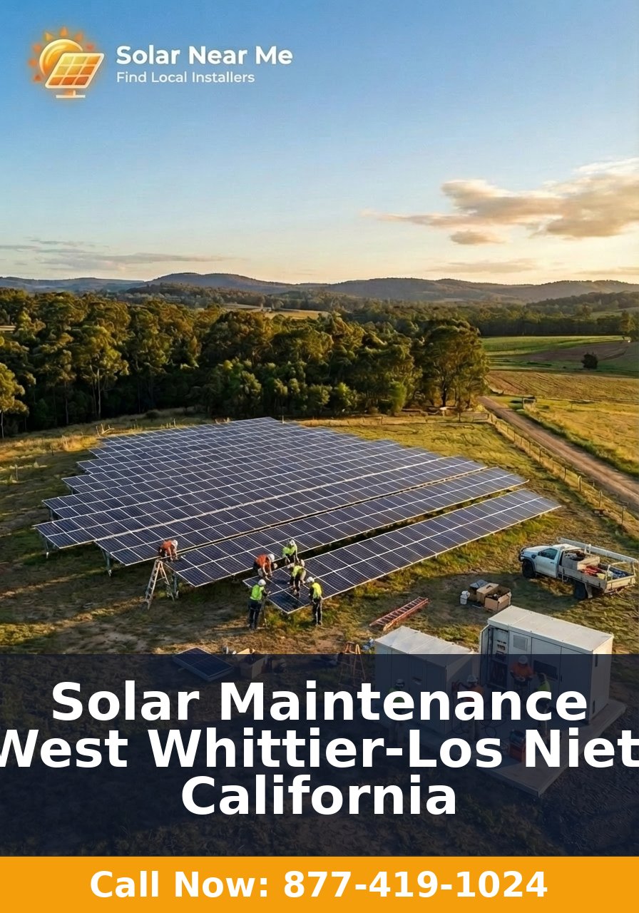 Solar Maintenance in West Whittier-Los Nietos, California