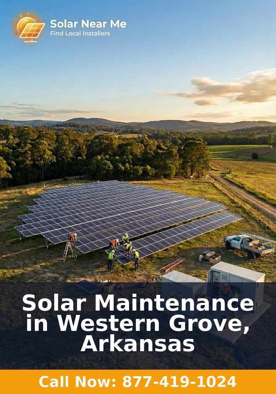 Solar Maintenance in Western Grove, Arkansas