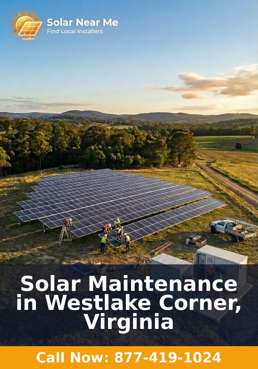 Solar Maintenance in Westlake Corner, Virginia
