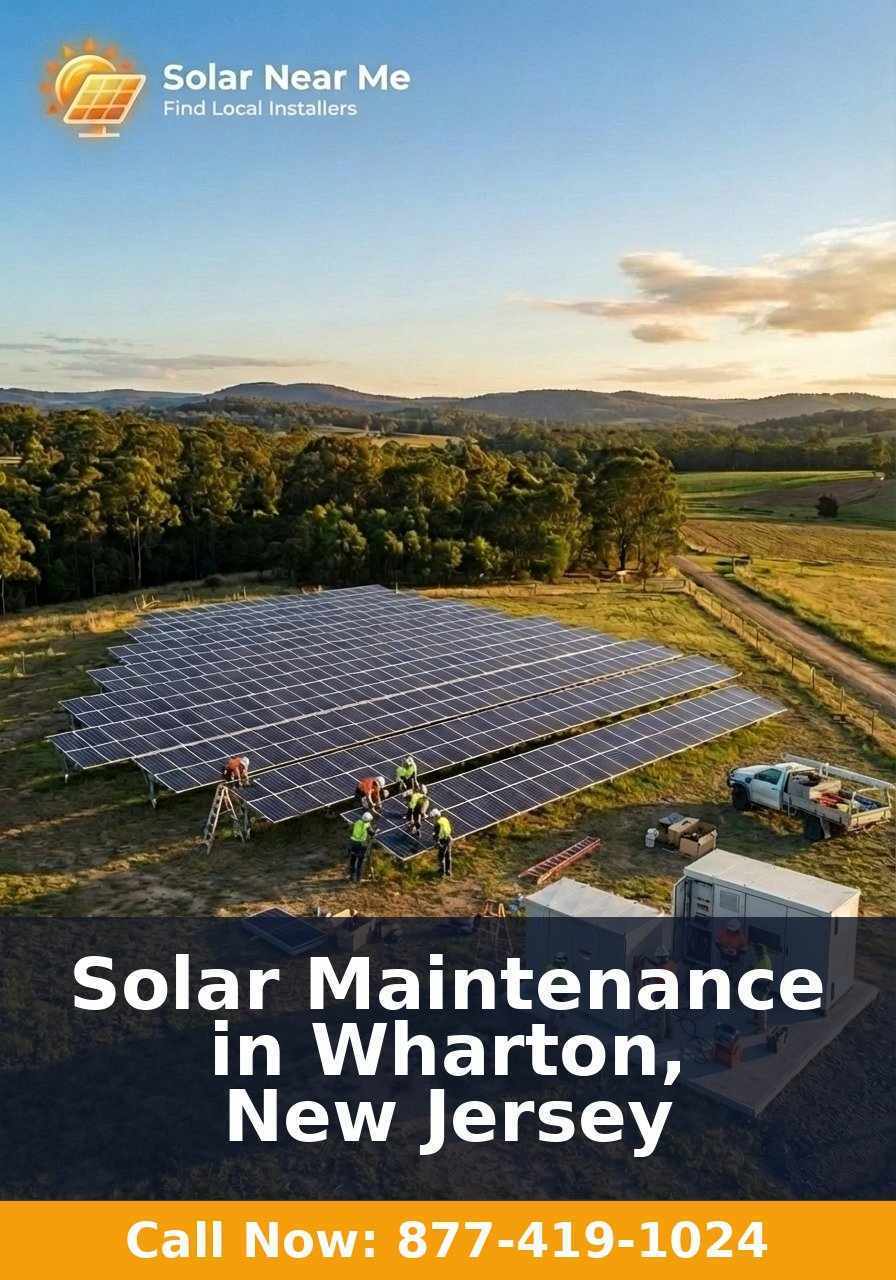 Solar Maintenance in Wharton, New Jersey