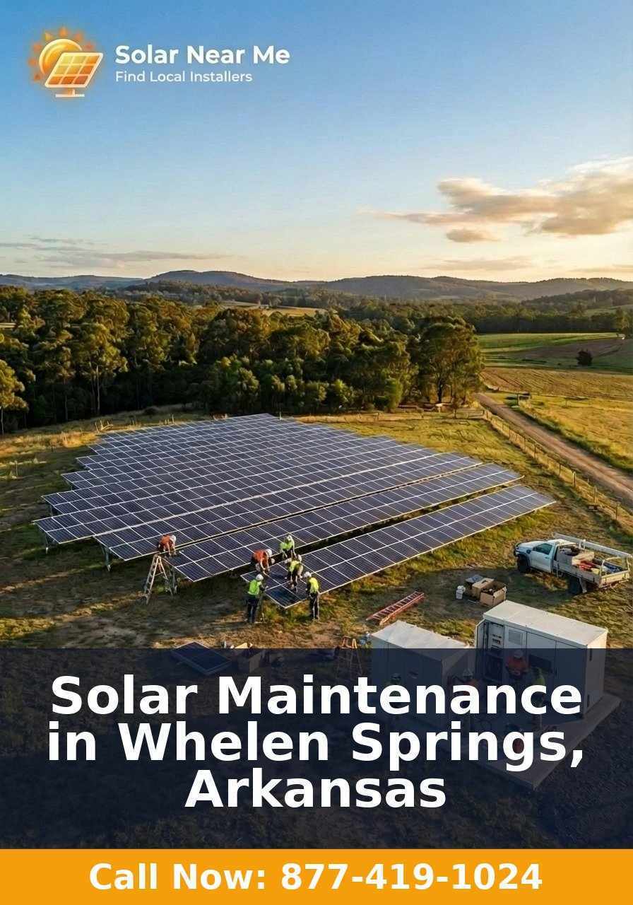 Solar Maintenance in Whelen Springs, Arkansas