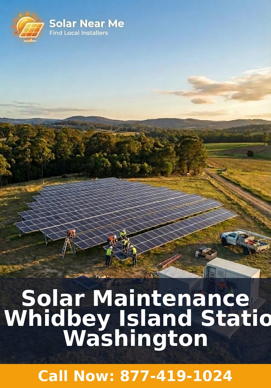 Solar Maintenance in Whidbey Island Station, Washington